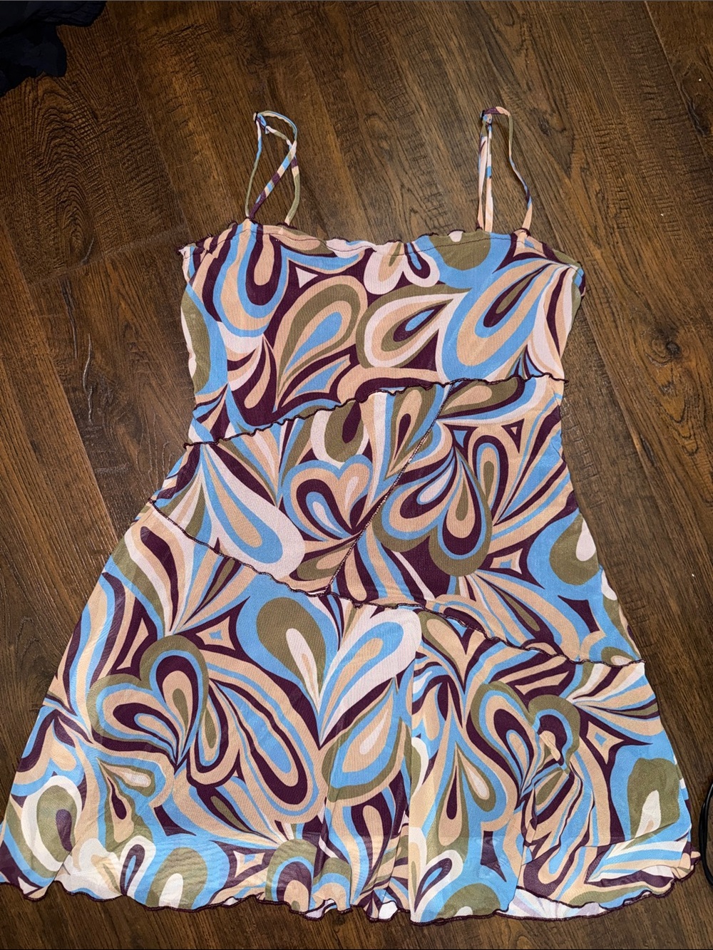 Urban Outfitters Moxie Mesh Mini Slip Dress